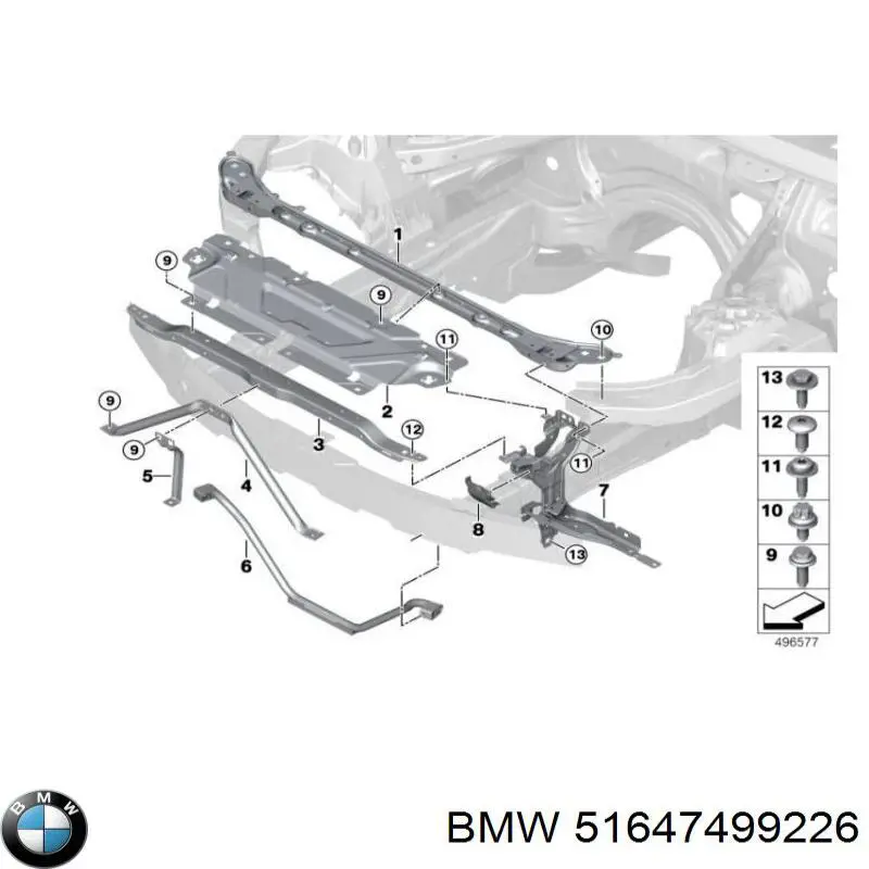 Wzmocnienie przedniego podłużnika do BMW 3 (G20)