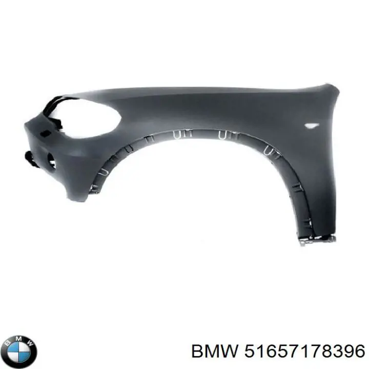 Błotnik przedni prawy BMW 51657178396 cena, od 190,66 USD