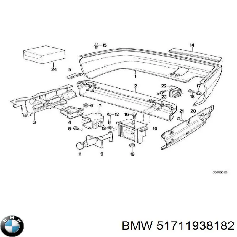 Do koszyka 51711938182 BMW Osłona silnika, miski (przedziału silnika)
