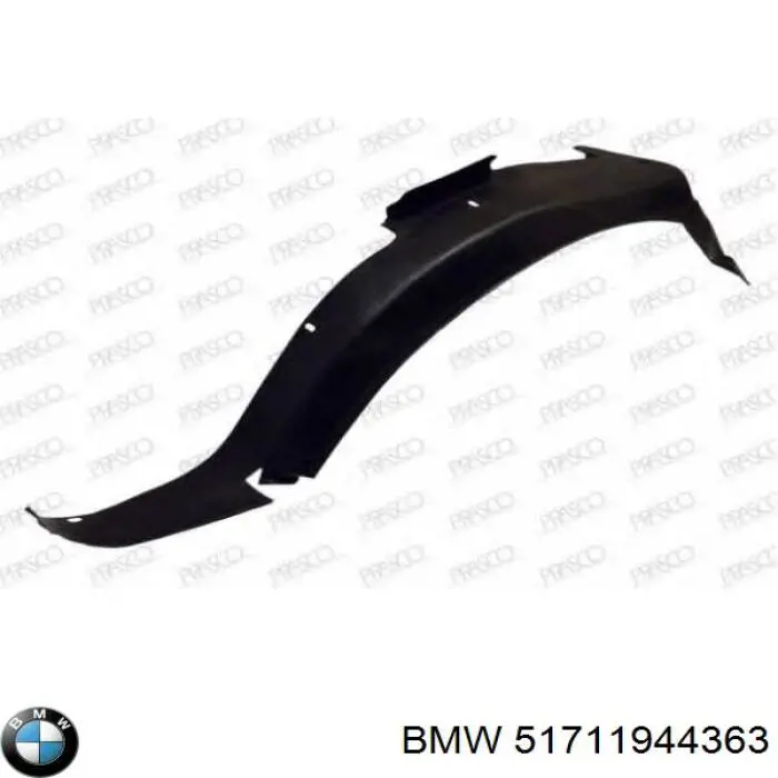 Nadkole błotnika przedniego lewe BMW 5 sedana (E34) (1987 - 1995) cena, od 19,41 USD