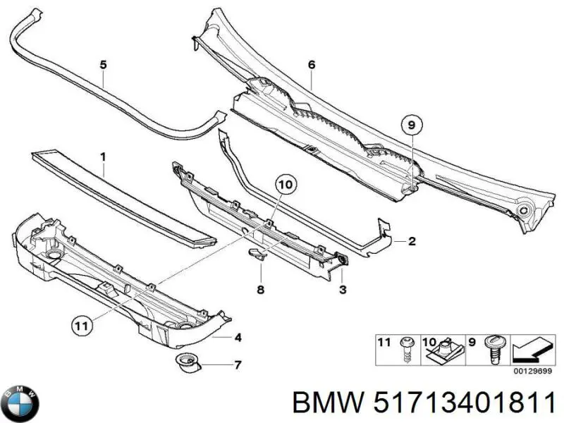 Kratka wycieraczek do BMW X3 (E83)