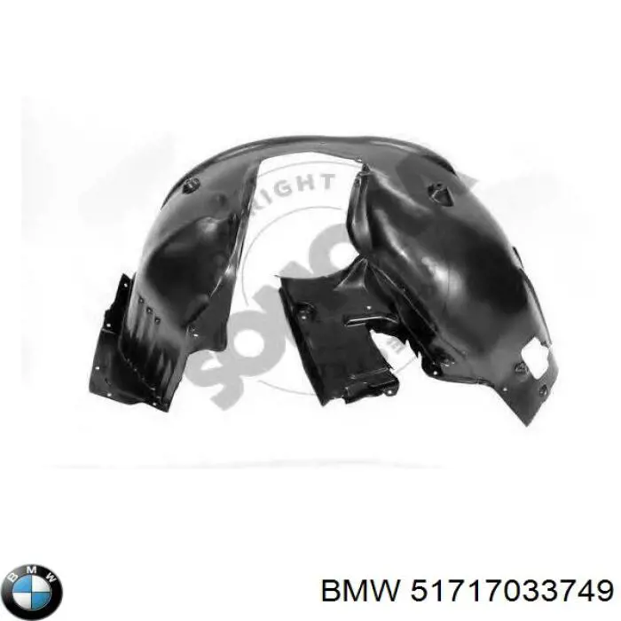 Do koszyka Nadkole błotnika przedniego lewe BMW 5  E61