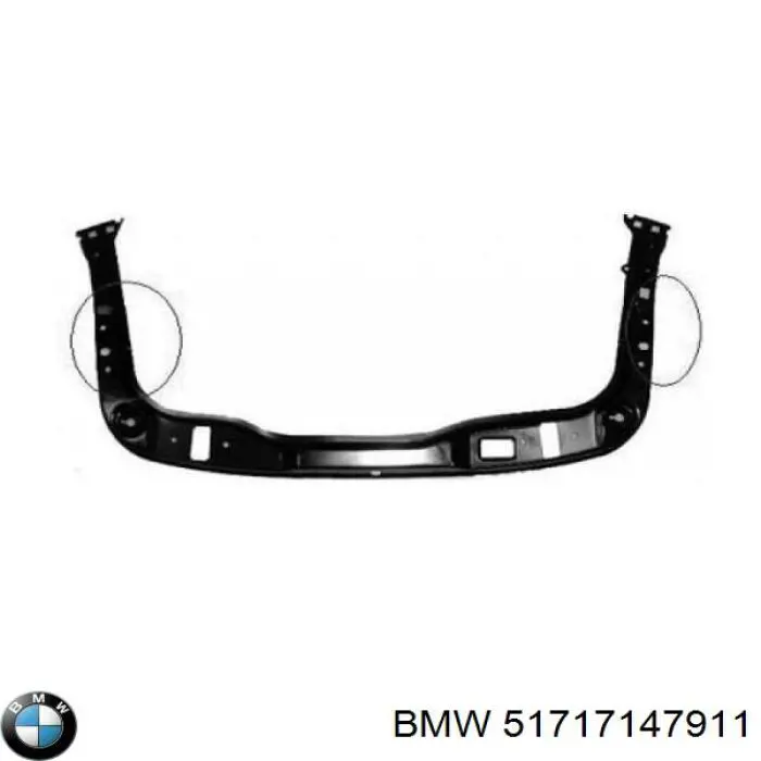 Osłona chłodnicy górna (panel mocowania reflektorów) BMW 51717147911 cena, od 184,54 USD