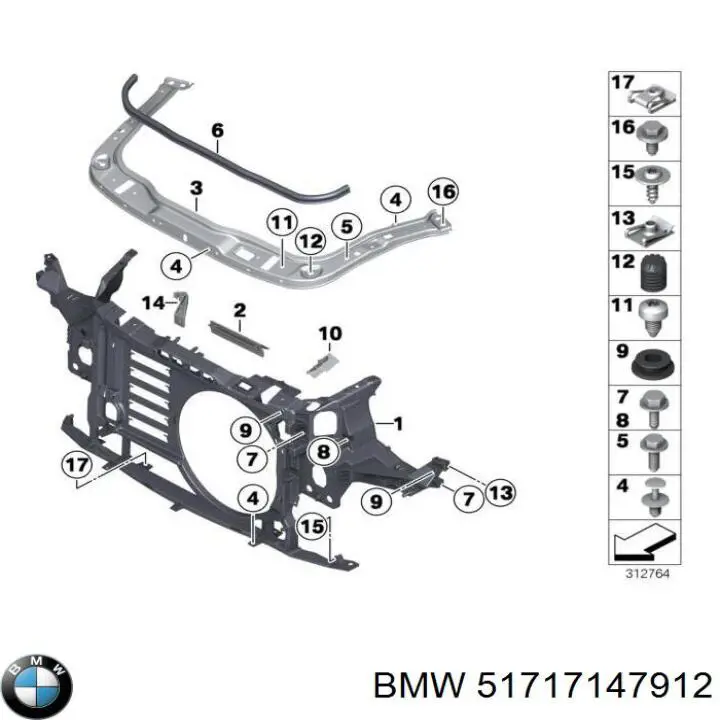 Osłona chłodnicy kompletna (panel mocowania reflektorów) Polcar 5102041 cena, od 117,99 USD