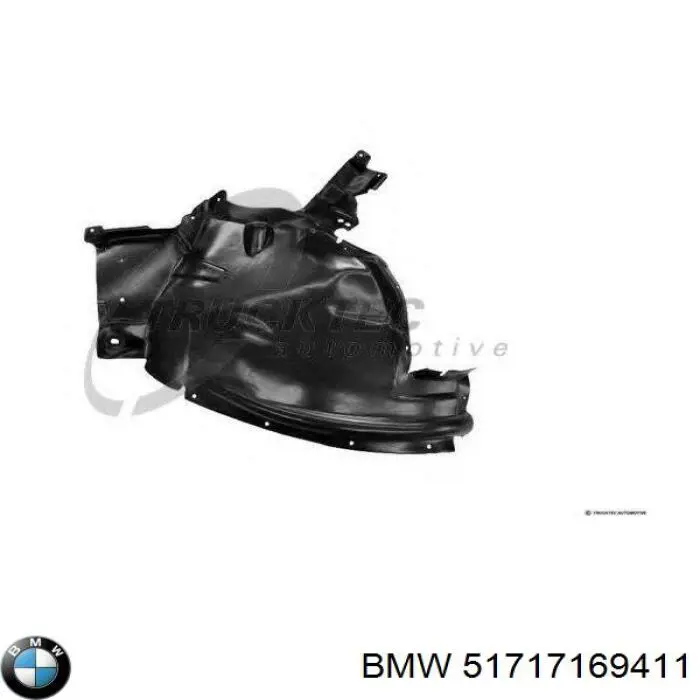 Do koszyka 51717169411 BMW Nadkole błotnika przedniego lewe przednie