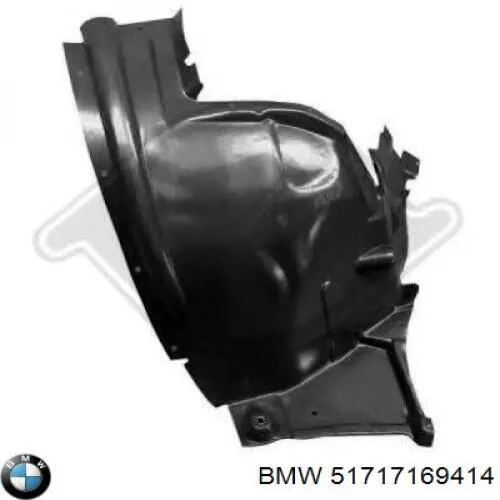Nadkole błotnika przedniego prawe tylne BMW 51717169414 cena, od 44,52 USD