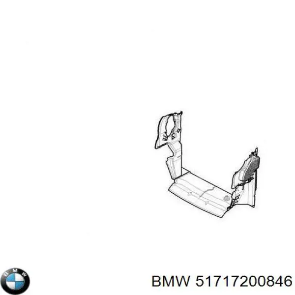 Osłona silnika, miski (przedziału silnika) BMW 51717200846 cena, od 56,21 USD