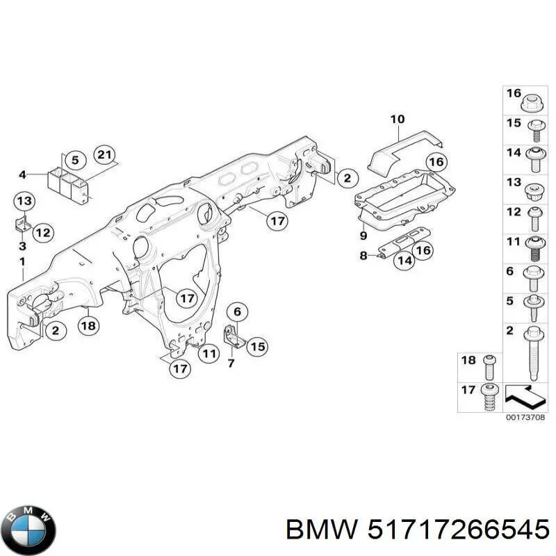 Nadkole błotnika przedniego lewe BMW 51717266545 cena, od 196,04 USD