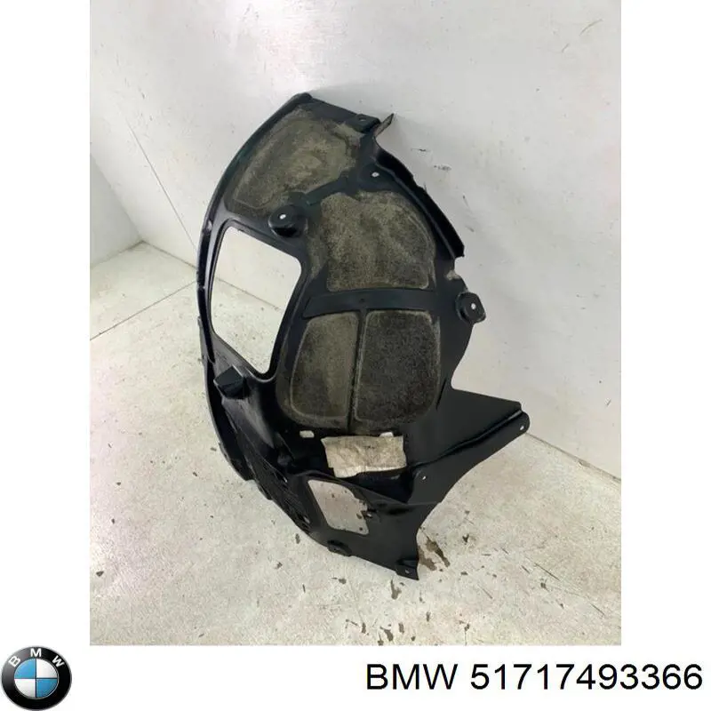 Nadkole błotnika przedniego prawe przednie BMW 51717493366 cena, od 158,34 USD