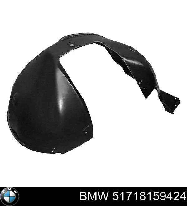 Nadkole błotnika przedniego prawe BMW 51718159424 cena, od 19,99 USD