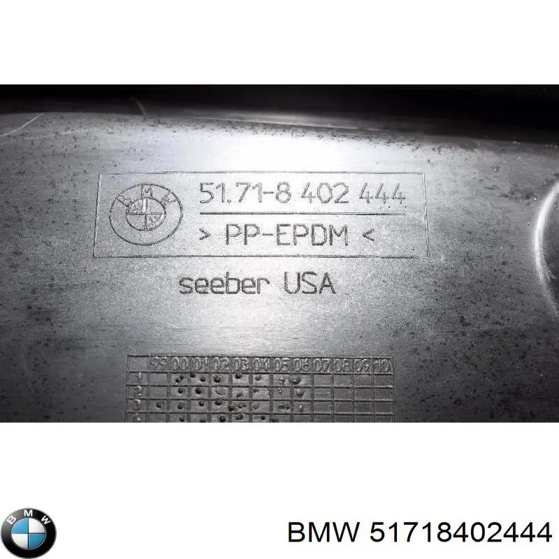 Nadkole błotnika przedniego prawe BMW 51718402444 cena, od 29,38 USD