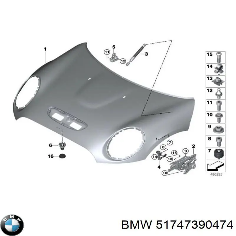 Kierownica powietrza (deflektor) chłodnicy BMW 51747390474 cena, od 187,28 USD