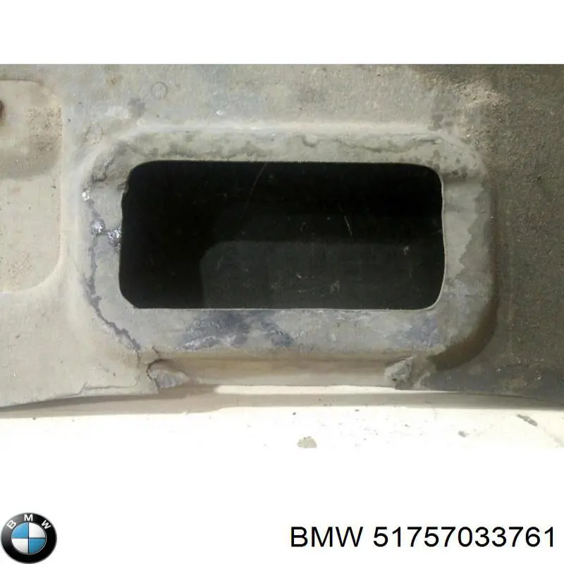 Osłona silnika, miski (przedziału silnika) 51757033761 BMW
