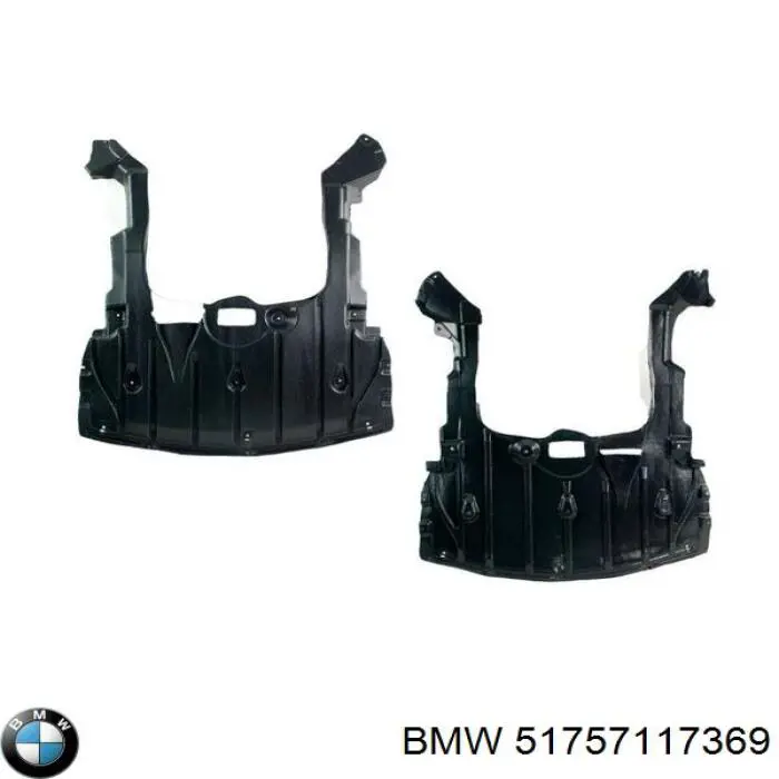 Osłona silnika, miski (przedziału silnika) BMW 51757117369 cena, od 86,86 USD