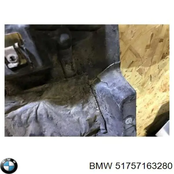Do koszyka 51757163280 BMW Osłona silnika, miski (przedziału silnika)