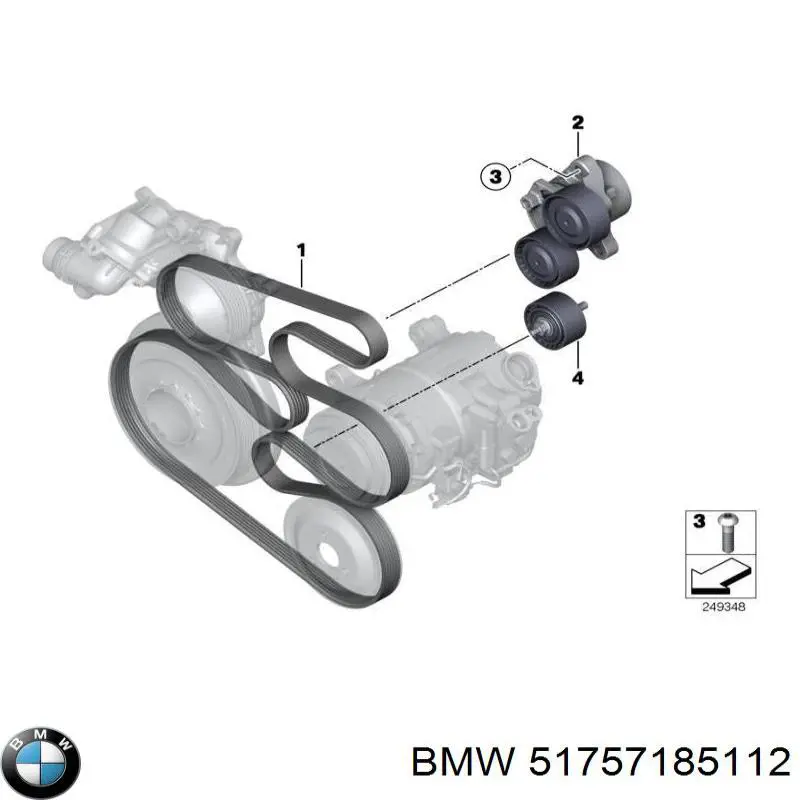 Do koszyka 51757185112 BMW Osłona silnika, miski (przedziału silnika)