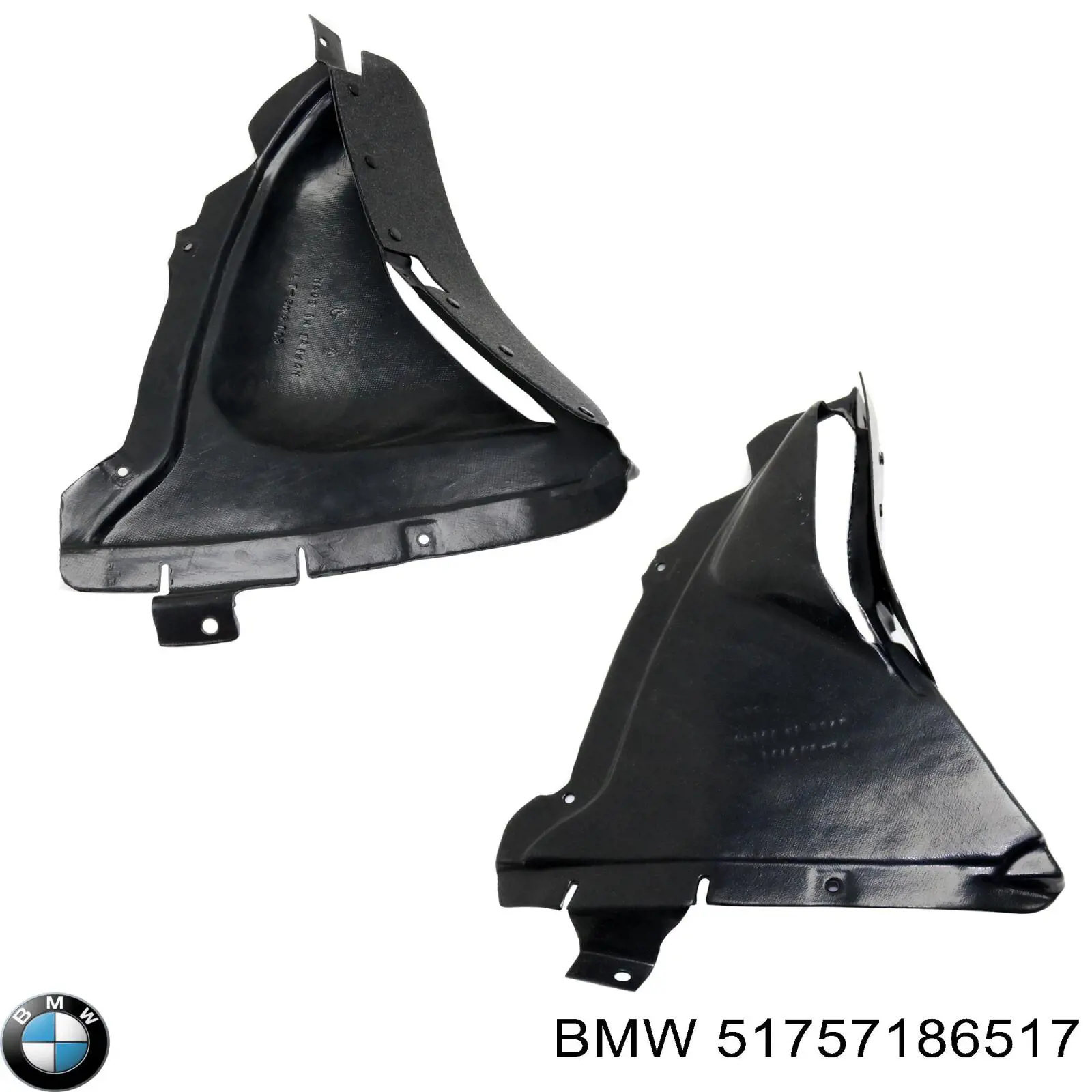 Nadkole błotnika przedniego lewe przednie BMW 51757186517 cena, od 21,44 USD