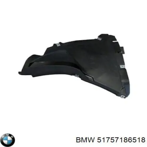 Osłona zderzaka przedniego prawa BMW 51757186518 cena, od 22,36 USD