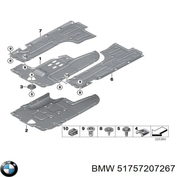 Osłona podwozia lewa do BMW 5 (F10)