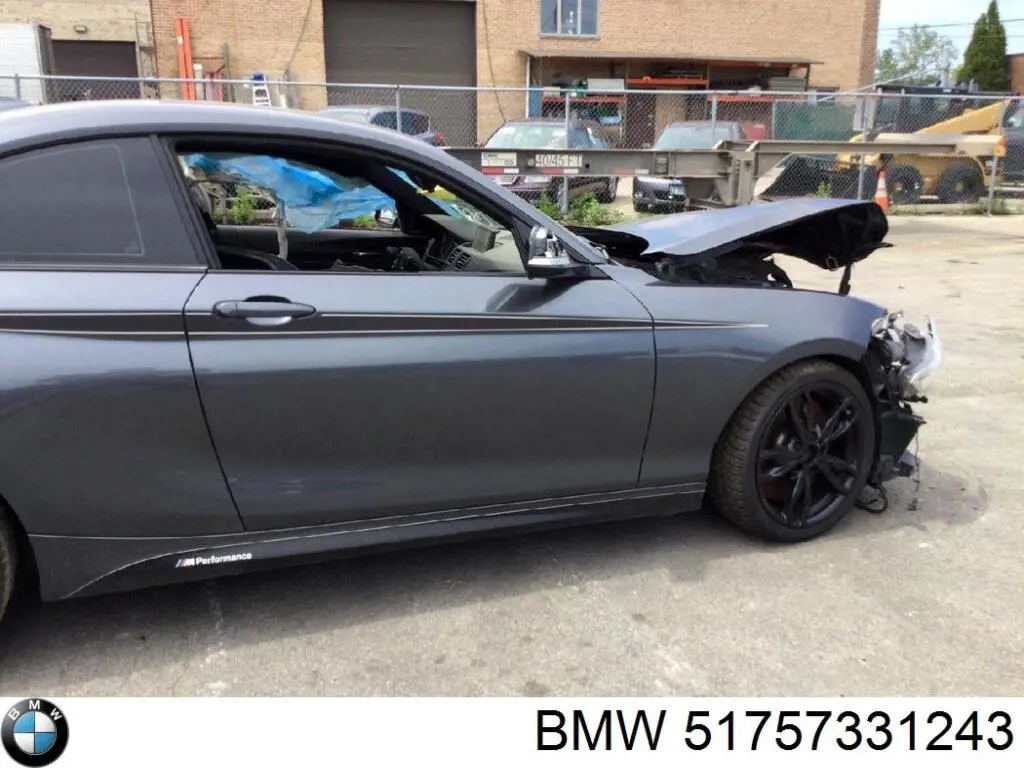 Ścianka przedziału silnika BMW 51757331243 cena, od 12,55 USD