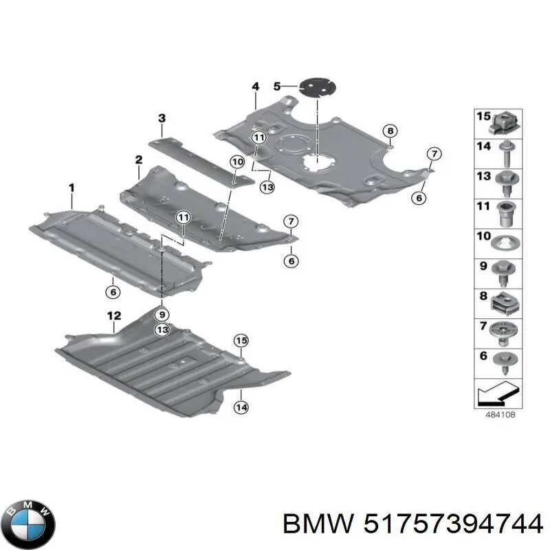 51757394744 BMW Osłona silnika przednia