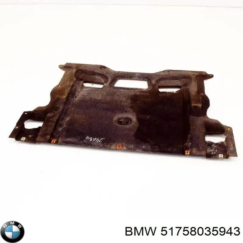 Do koszyka 51758035943 BMW Osłona silnika, miski (przedziału silnika)