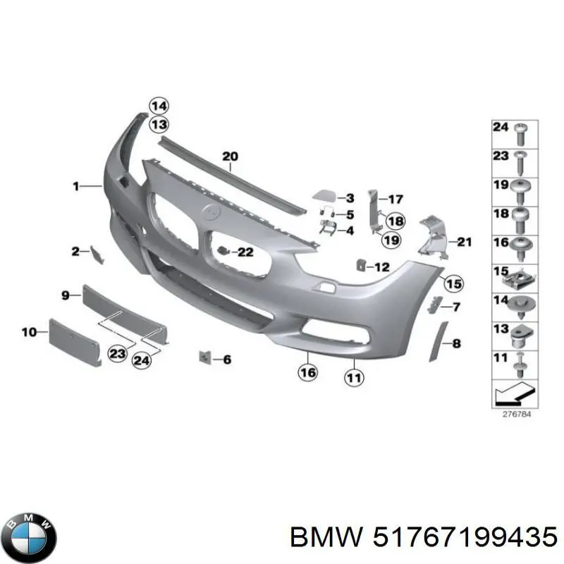 Uszczelka maski do BMW 7 (F01, F02, F03, F04)