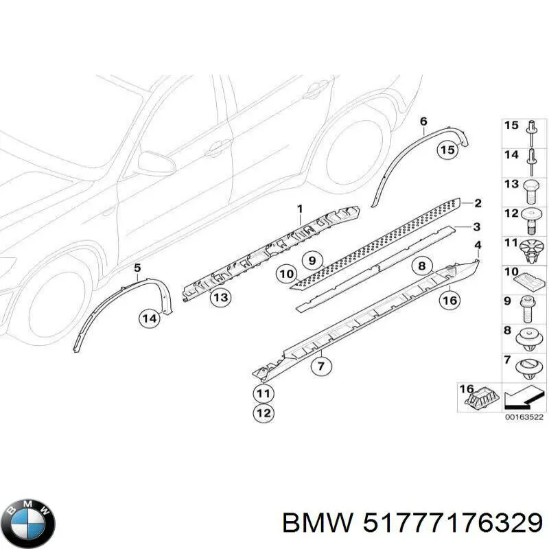 711 5148 Autotechteile poszerzenie (nakładka reperaturki tylnego błotnika lewy)