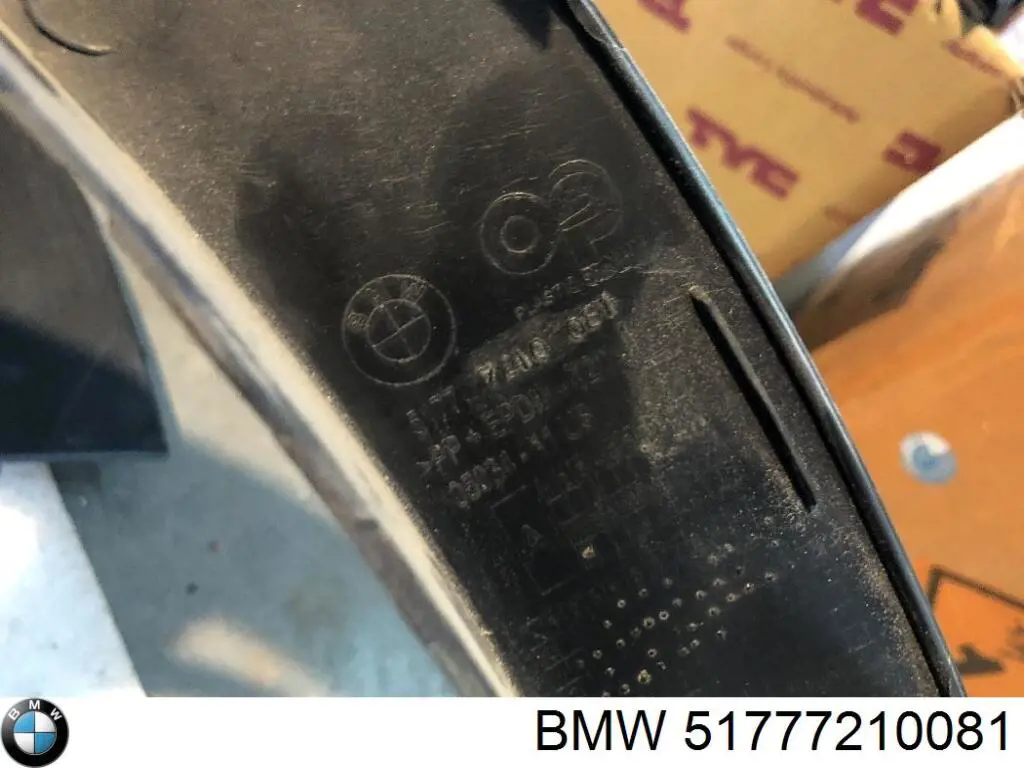 Do koszyka 51777210081 BMW Poszerzenie (nakładka) reperaturki błotnika przedniego lewy