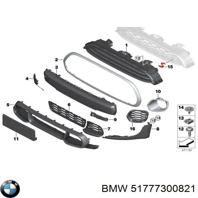 Do koszyka 51777300821 BMW 