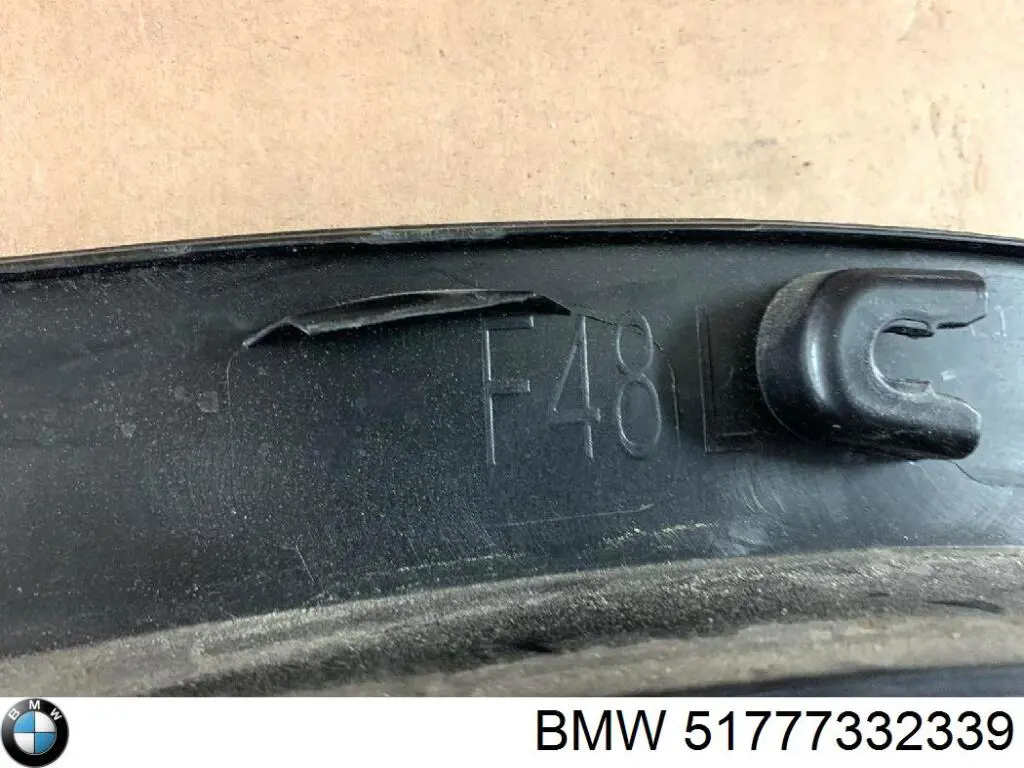 51777332339 BMW Poszerzenie (nakładka) reperaturki tylnego błotnika lewy
