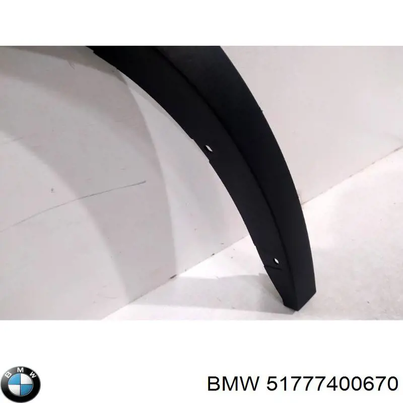 Poszerzenie (nakładka) reperaturki tylnego błotnika prawy BMW 51777400670 cena, od 68,48 USD