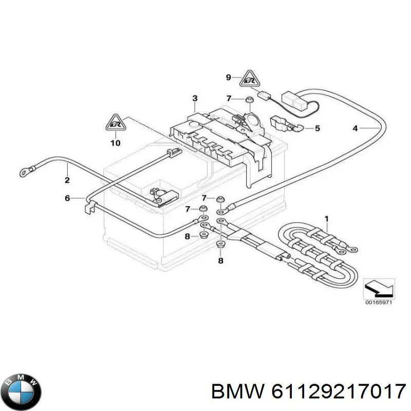 Kabel klemy plusowej akumulatora do BMW 1 (E81, E87)