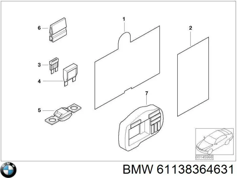 Do koszyka 61138364631 BMW Bezpiecznik