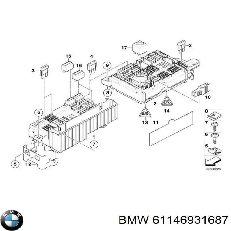 Skrzynka bezpieczników do BMW X6 (E71)