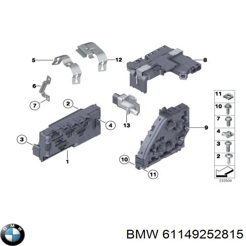 61149252815 BMW Skrzynka bezpieczników