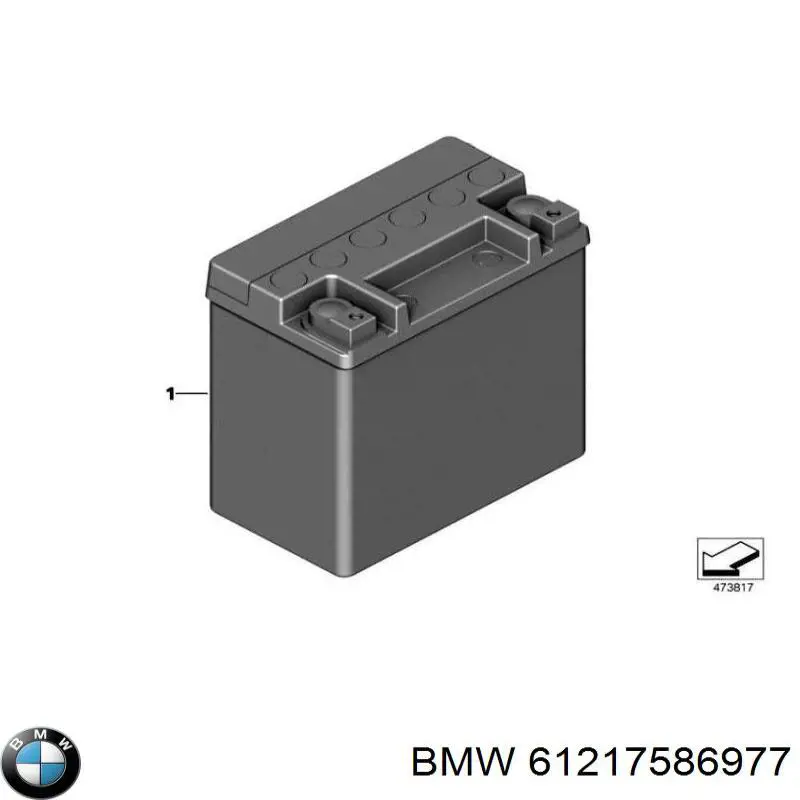 Bateria (akumulator) BMW 61217586977 cena, od 71,51 USD