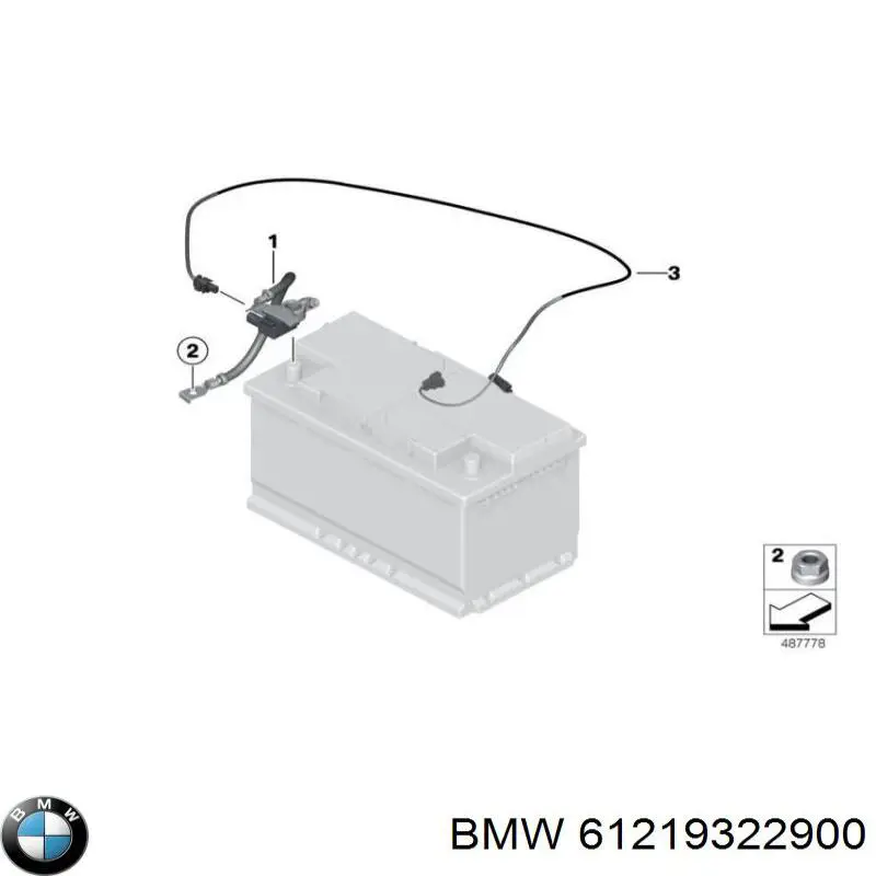 61219322900 BMW Przekaźnik kontroli ładowania akumulatora