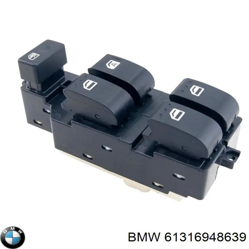 Panel przyciskowy sterowania podnośnikiem szyby przedni lewy BMW 61319217328 cena, od 100,45 USD