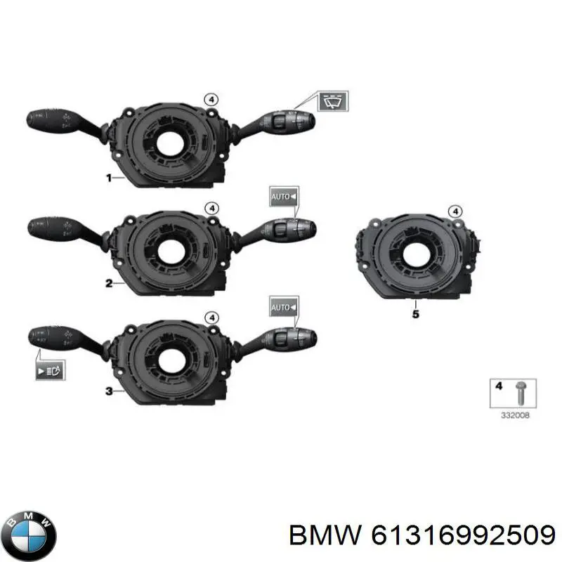 9320136 BMW Pierścień kontaktowy AIRBAG, taśma kierownicy