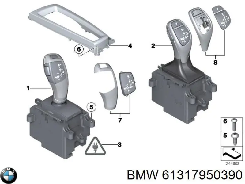 61317950390 BMW Mechanizm zmiany biegów (cięgno)