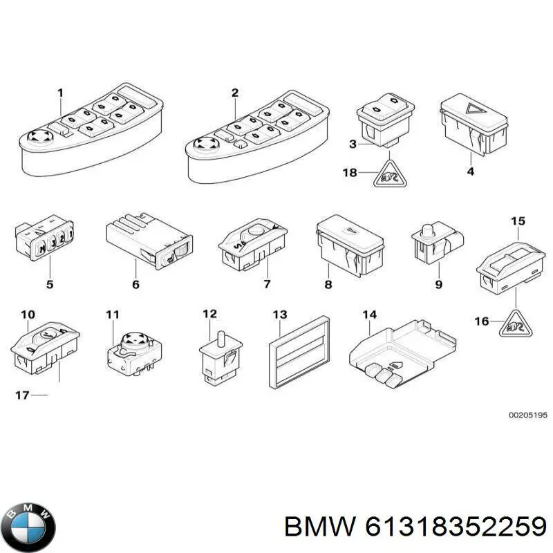  BMW 61318352259 cena, od 34,05 USD