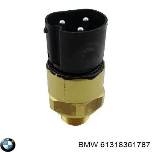 Czujnik temperatury płynu chłodzącego (włączenia wentylatora chłodnicy) 61318361787 BMW