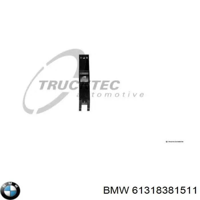 61318381511 BMW Włącznik przyciskowy podnośnika szyby przedni lewy