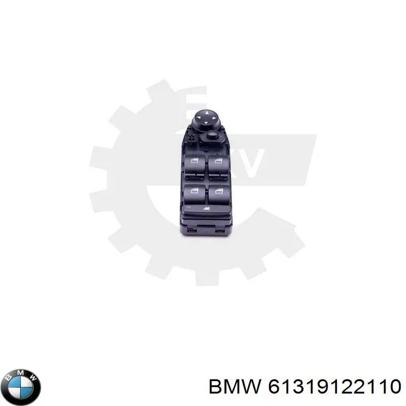 Panel przyciskowy sterowania podnośnikiem szyby przedni lewy BMW 61319122110 cena, od 64,15 USD