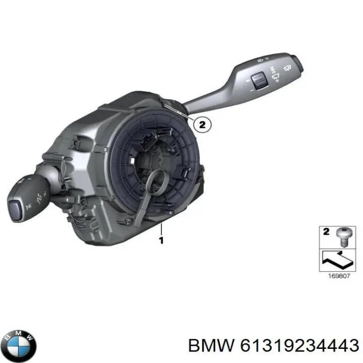 61319234443 BMW Przełącznik zespolony, w komplecie