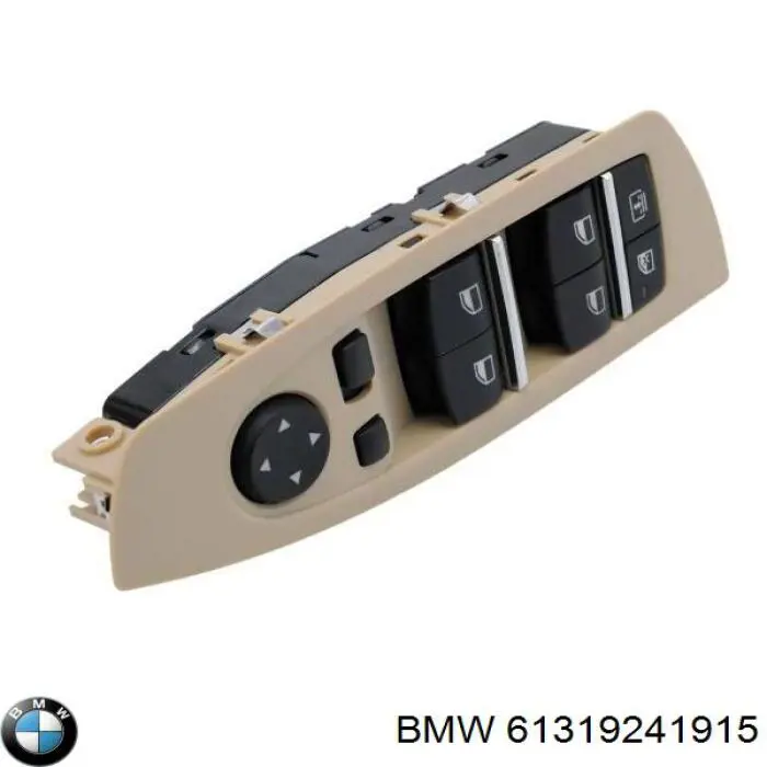 61319241915 BMW panel przyciskowy sterowania podnośnikiem szyby przedni lewy