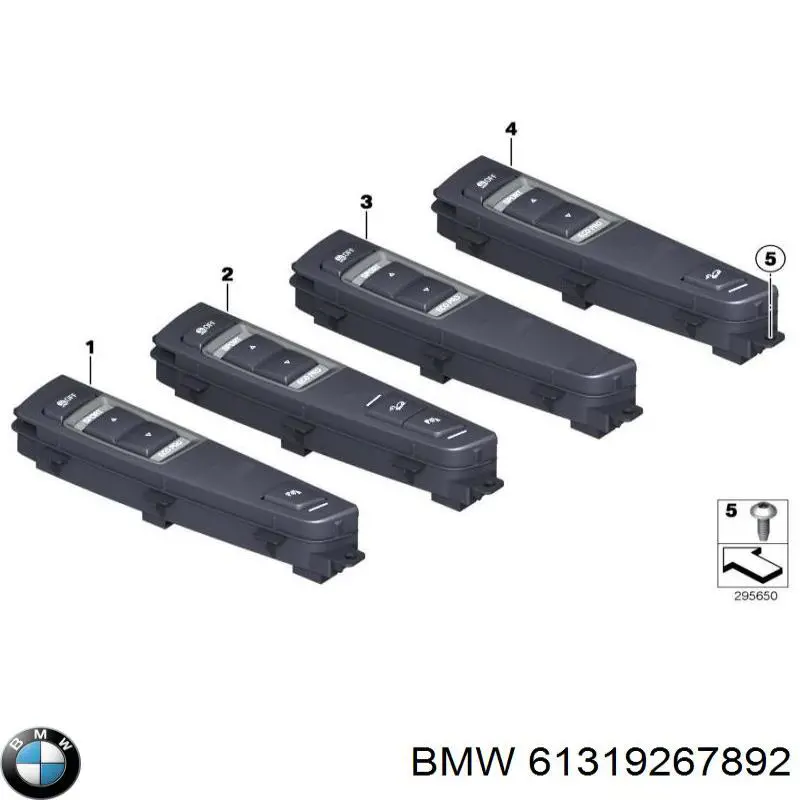 61319267892 BMW Blok przycisków na środkowej konsoli