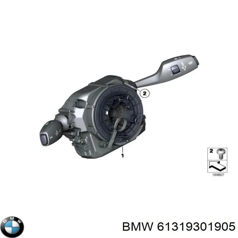 61319214962 BMW przełącznik zespolony, w komplecie