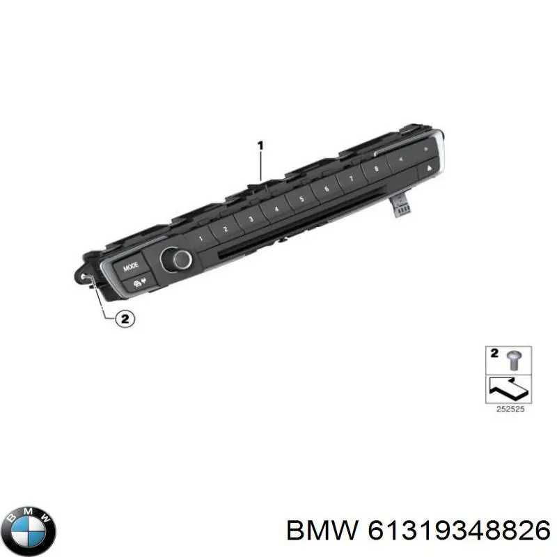Radioodtwarzacz (radio AM/FM) BMW 61316814188 cena, od 75,15 USD